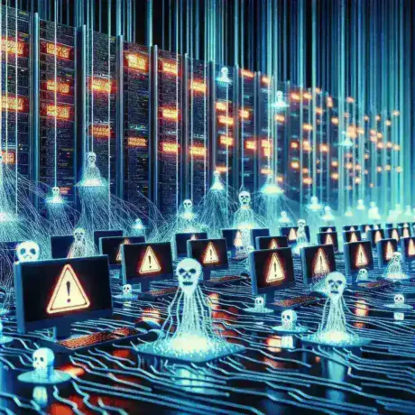 "Imagem ilustrativa mostrando a crescente preocupação com ataques de ransomware direcionados às empresas brasileiras, destacando a necessidade de segurança cibernética robusta."
