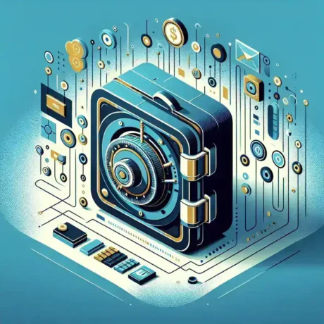 "Imagem do Cofre Digital do C6 Bank, mostrando a interface moderna e intuitiva que permite aos usuários guardar e gerenciar seu dinheiro de forma segura e prática."