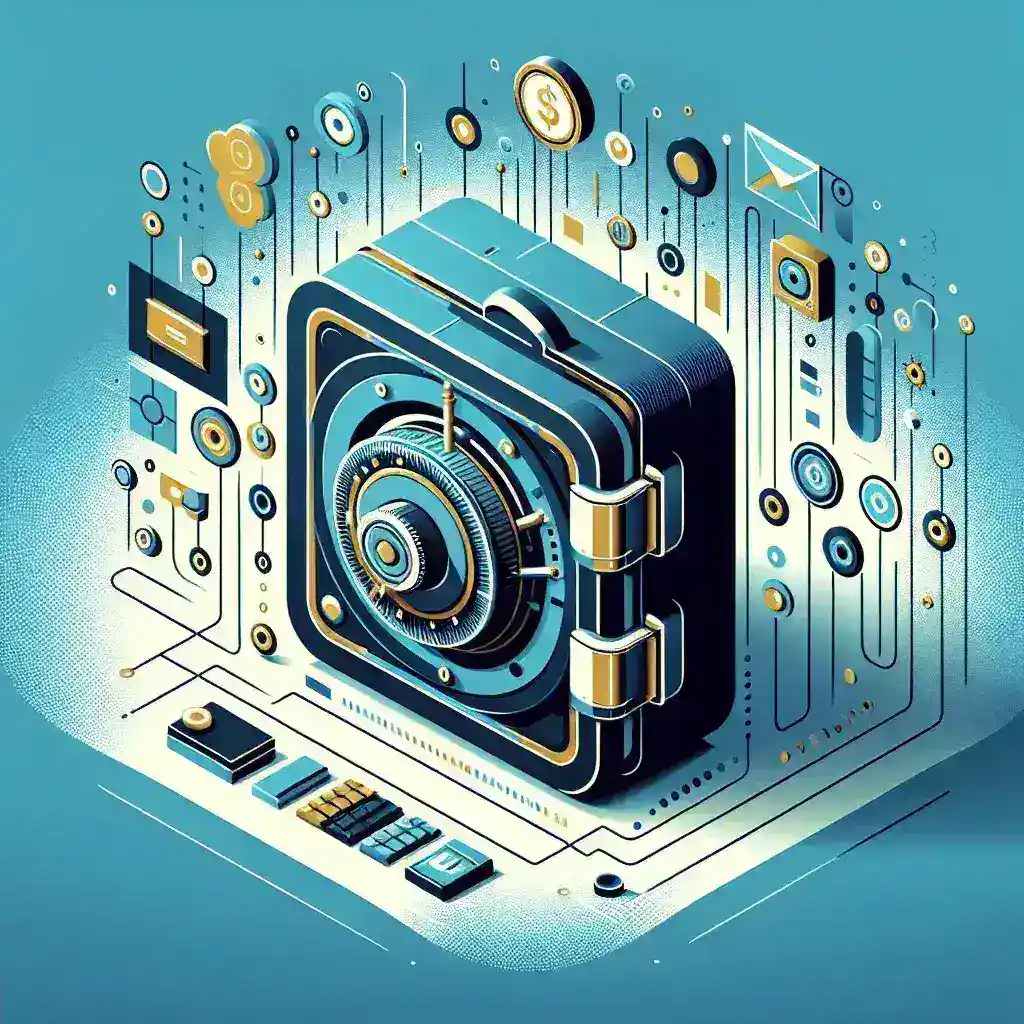 "Imagem do Cofre Digital do C6 Bank, mostrando a interface moderna e intuitiva que permite aos usuários guardar e gerenciar seu dinheiro de forma segura e prática."