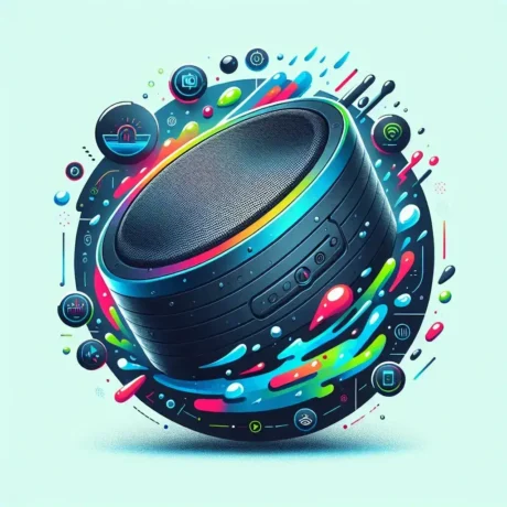 "Caixa de som portátil à prova d'água da Bose, destacando seu design moderno e resistente, perfeita para ouvir música em qualquer lugar, ilustrando a revolução sonora apresentada no artigo."